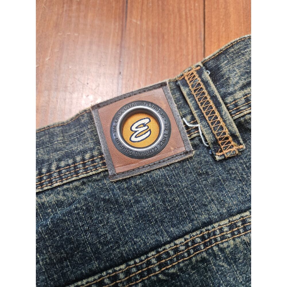 Enyce Y2K Baggy Wide Leg Denim Jeans Mens 42 Blue Carpenter Skater Hip Hop - Picture 12 of 13